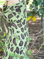 Nightingale Cardigan in Olive Mix Animal Print