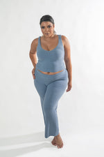 Blue Lagoon wide let pants set