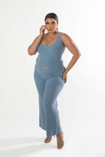 Blue Lagoon wide let pants set